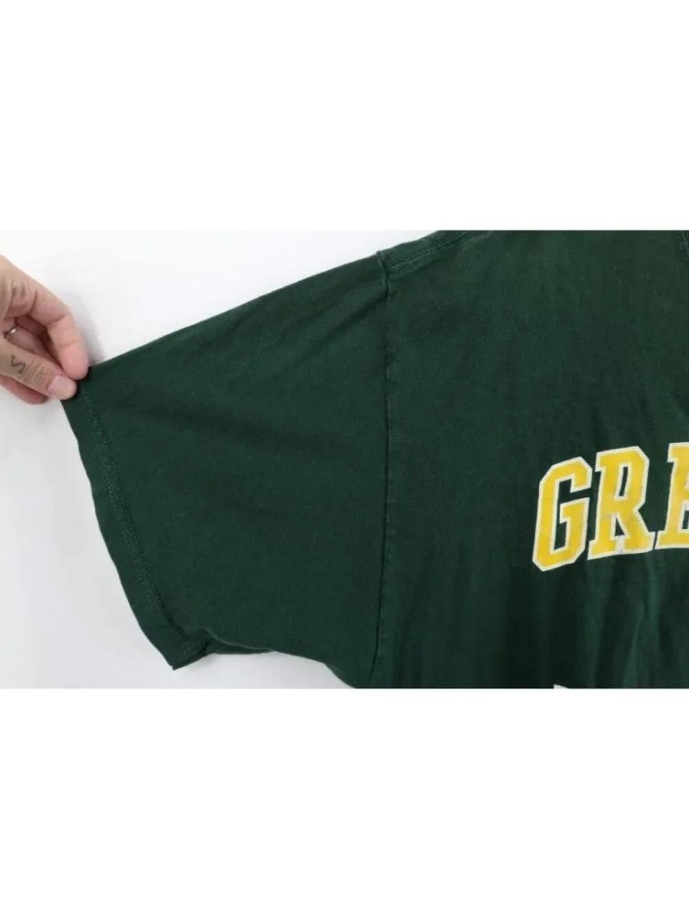 Vintage 90s Mens Large Faded Green Bay Packers Football Short Sleeve T-Shirt